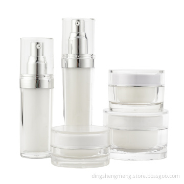 50g 100 g 200 g Topf und Plastique Acrylique de forme ronde pot Cosmetique Hell